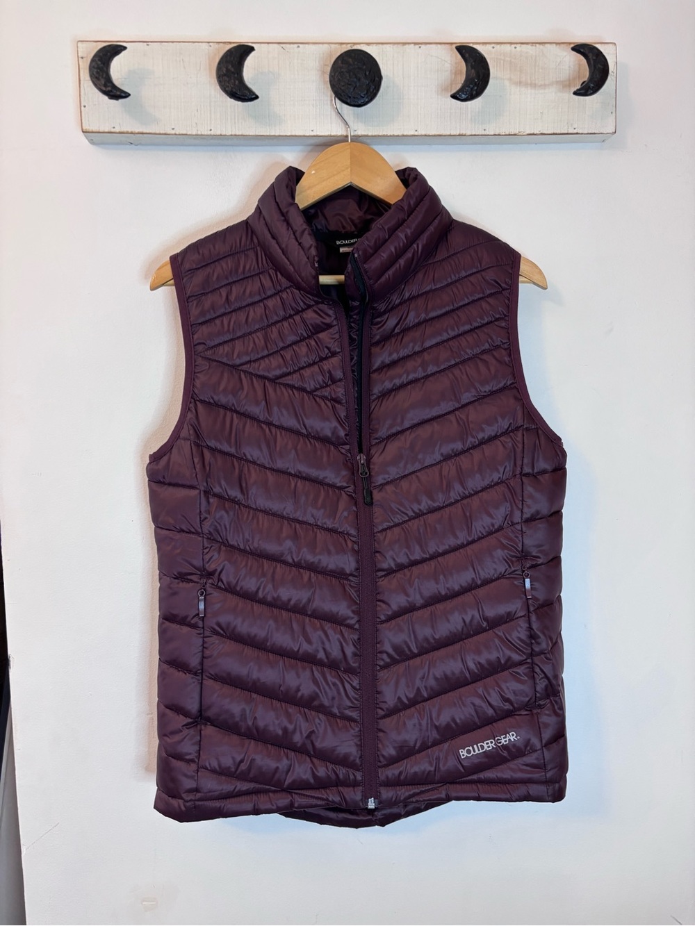 Boulder Gear D Lite Quilted Packable Vest Plum Aubergine